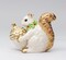 Ceramic Squirrel With Acorn Ceramic Salt And Pepper Shakers, Christmas Decor, Thanksgiving Decor, Gift for Mom